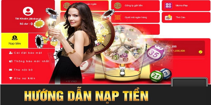 J88 hỗ trợ nhiều kênh nạp tiền